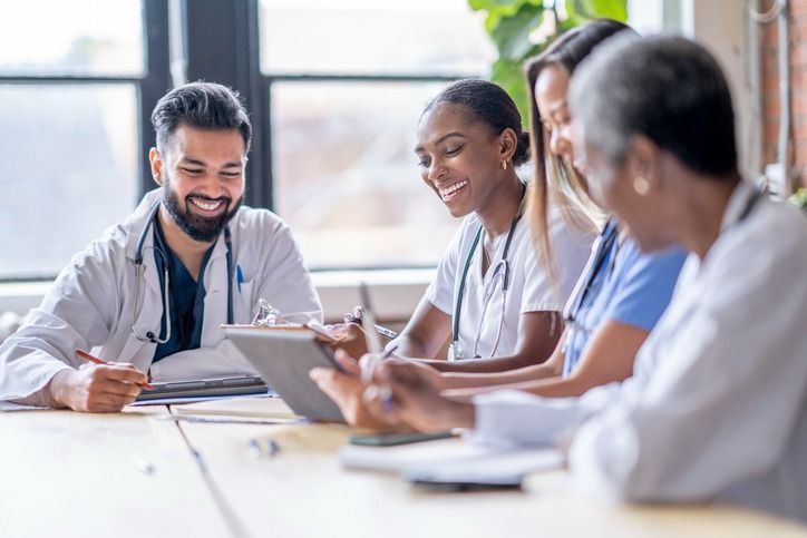 Healthcare professional at work
