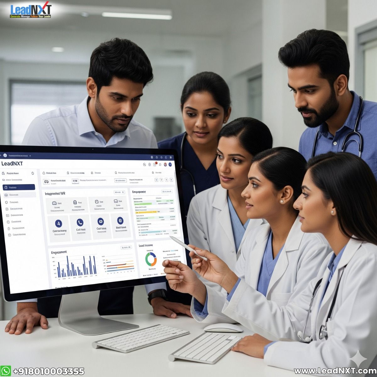 A healthcare professional in conversation with a practice partner